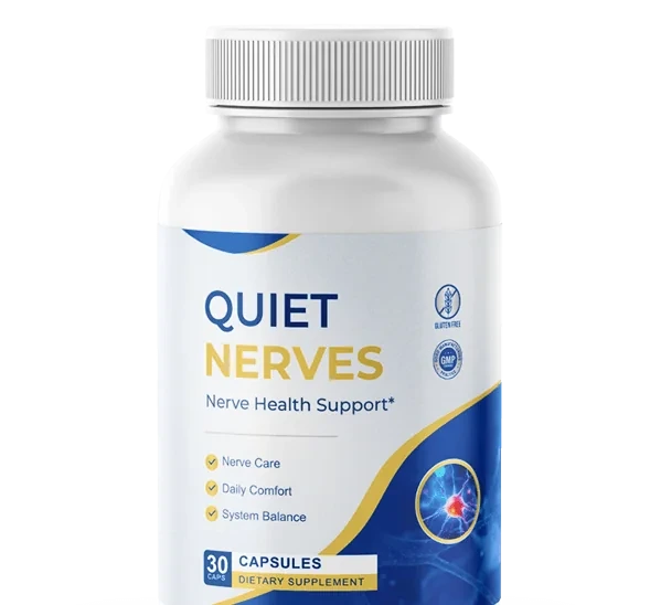quiet nerves nerve health support bottle
